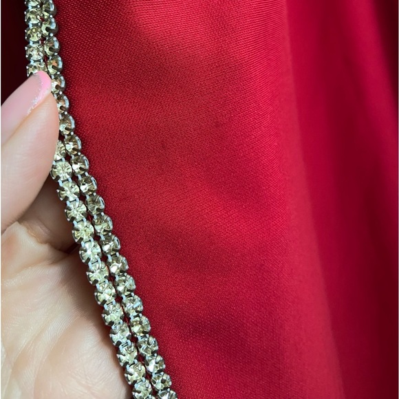 Betsy & Adam Red formal dress - holiday Christmas party - Picture 5 of 15